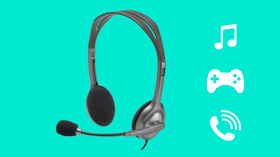 logitech wired headset with mic